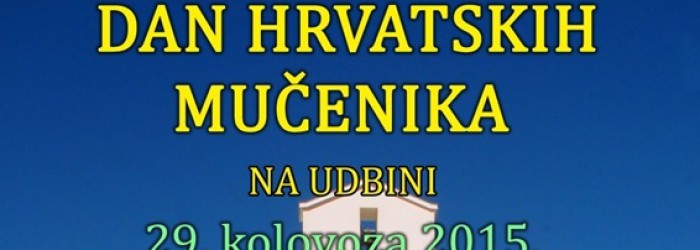 Pismo mons. Mile Bogovića povodom proslave Dana hrvatskih mučenika na Udbini