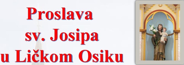 NAJAVA: Proslava sv. Josipa